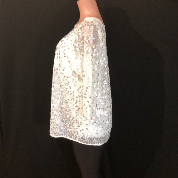 NWT JONES NEW YORK Sequin Pullover Blouse Top - Picture 3 of 6